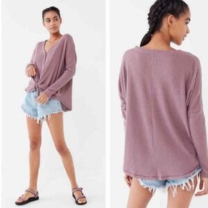 Urban Outfitters Distressed Oversized Out From Under Jojo Thermal Size Small